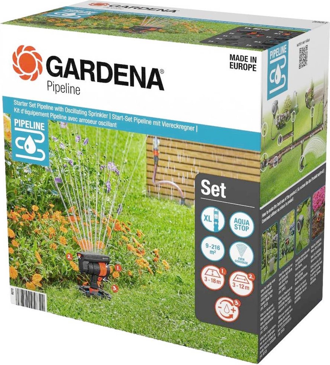 Gardena 08272-20 Pipeline startset zwenksproeier