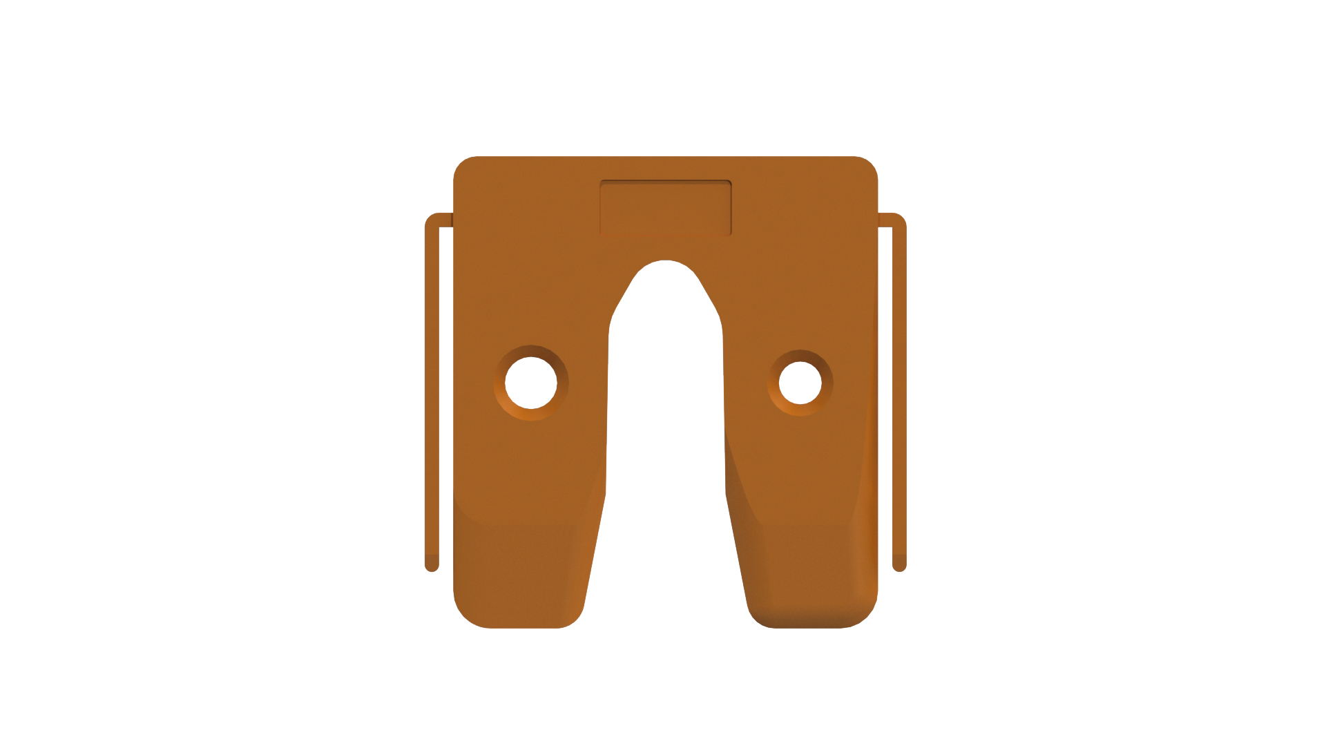 GB 34502.B006 Uitvulplaatje met stelpootjes oranje 2 mm 384 stuks