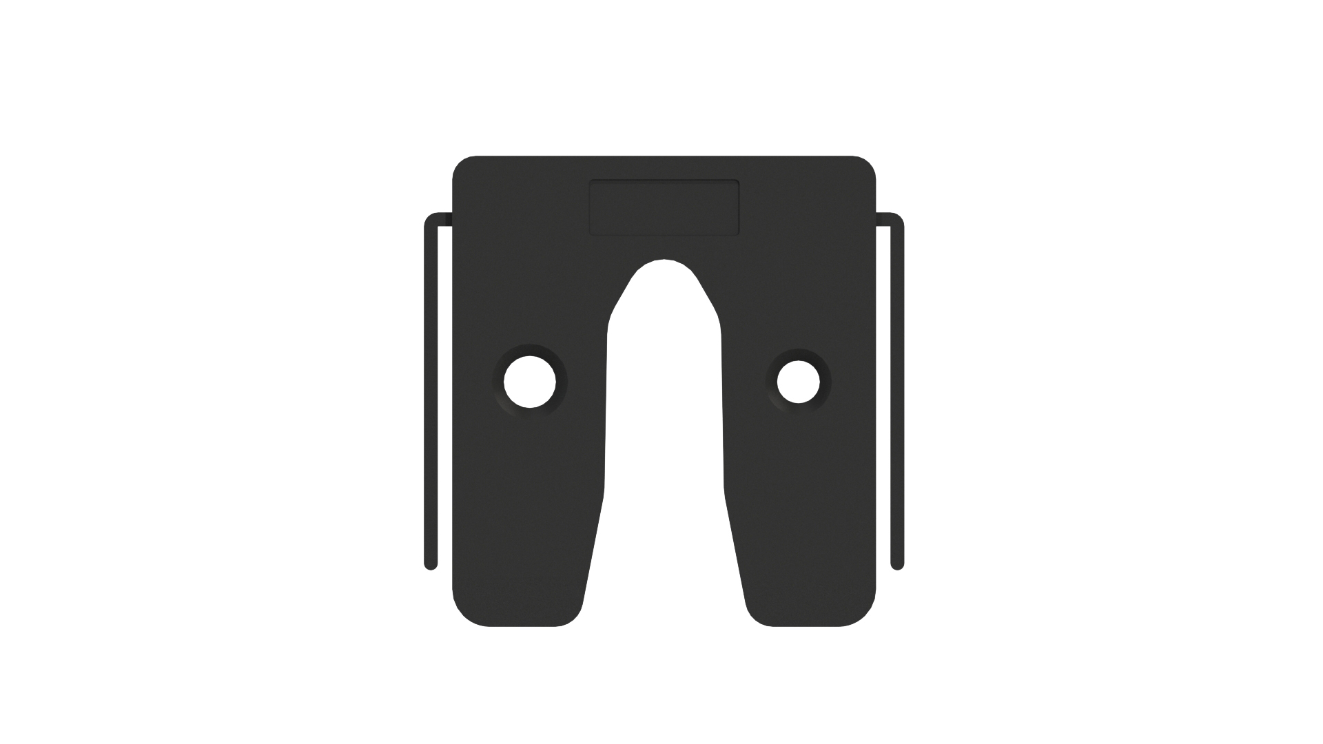 GB 34503.B006 Uitvulplaatje met stelpootjes zwart 3 mm 252 stuks