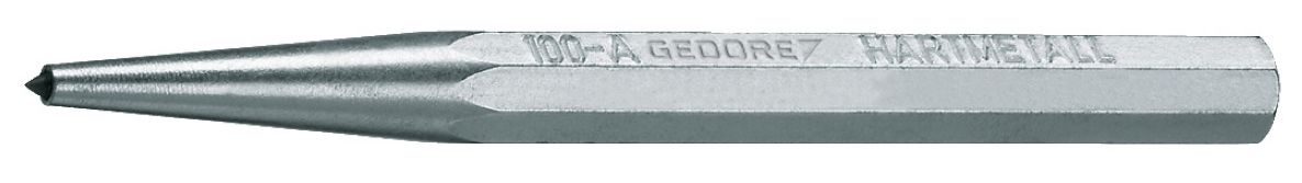 Gedore 8721720 100 A-10 Centerpons met hardmetalen punt 120x10x4 mm