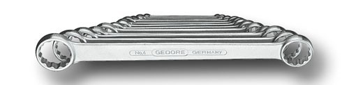 Gedore 6061700 4-8 Ringsleutelset plat 8-dlg 6-22 mm