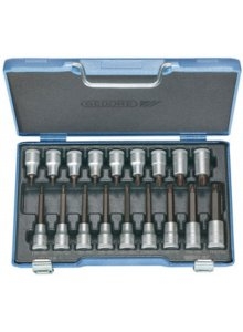 Gedore 6138510 ITX 19 LKP Dopsleutel-schroevendraaierset 1/2" 18-dlg TORX T20-6