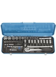 Gedore 6157490 19 V20U-10 Dopsleutelset 1/4+1/2" Metrisch 50-dlg 4-30 mm