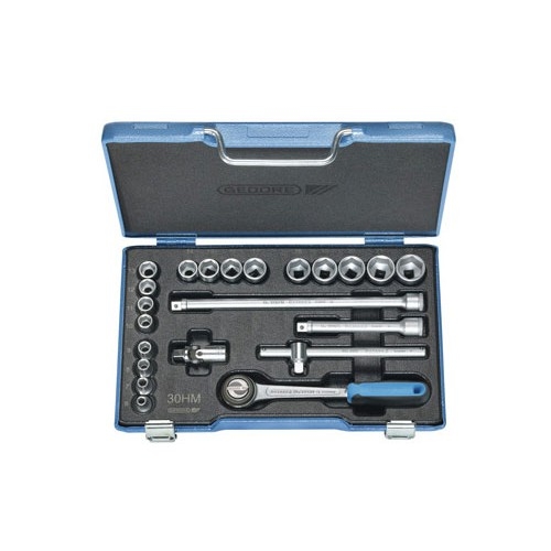 Gedore 6235470 30 HMU-10 Dopsleutelset 3/8" Metrisch 22-dlg 6-kant 6-22 mm