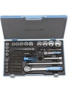 Gedore 1550691 19 V20U-20 Dopsleutelset 1/4"+1/2" Metrisch 4-36 mm 81-Delig