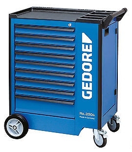 Gedore 1640704 2004 0810 Gereedschapwagen met 9 laden