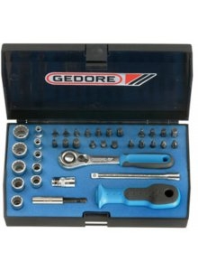 Gedore 1822373 D 20 KMU-20 Dopsleutelset 1/4" Metrisch 4-13 mm 37-dlg UD-IN-IS-PH-PZ-TX