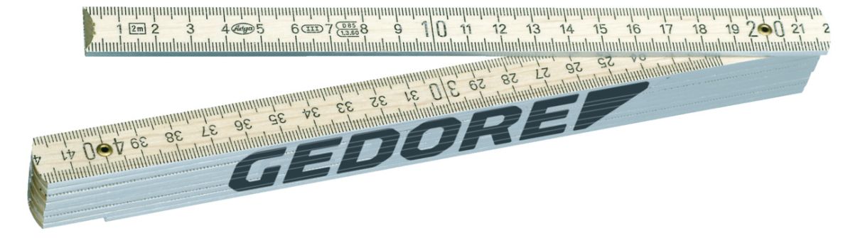 Gedore 1837087 4533-2 Duimstok hout 2 m