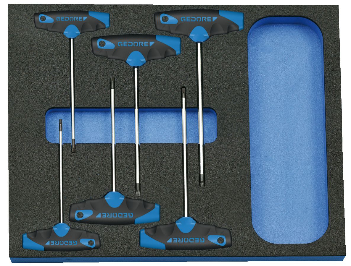 T Griff Schlüssel Satz | T Profil (für Torx) T10   T50 | 9 tlg. | Sortimente | Winkelschlüssel | Handwerkzeuge | Werkzeuge | Werkzeug & Industriebedarf