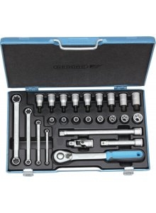 Gedore 2546019 ITX 19 TXU-20 Dopsleutelset 1/2" 25-dlg