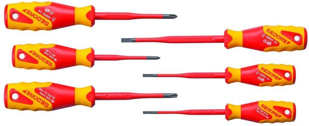 Gedore 2928701 VDE 2162-2172 PM-06 VDE-Schroevendraaierset Slim Drive 6-Delig