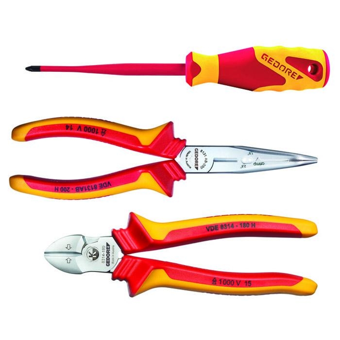 Gedore 2951762 1102-005 VDE Tangenset in L-Boxx Mini 3-Delig