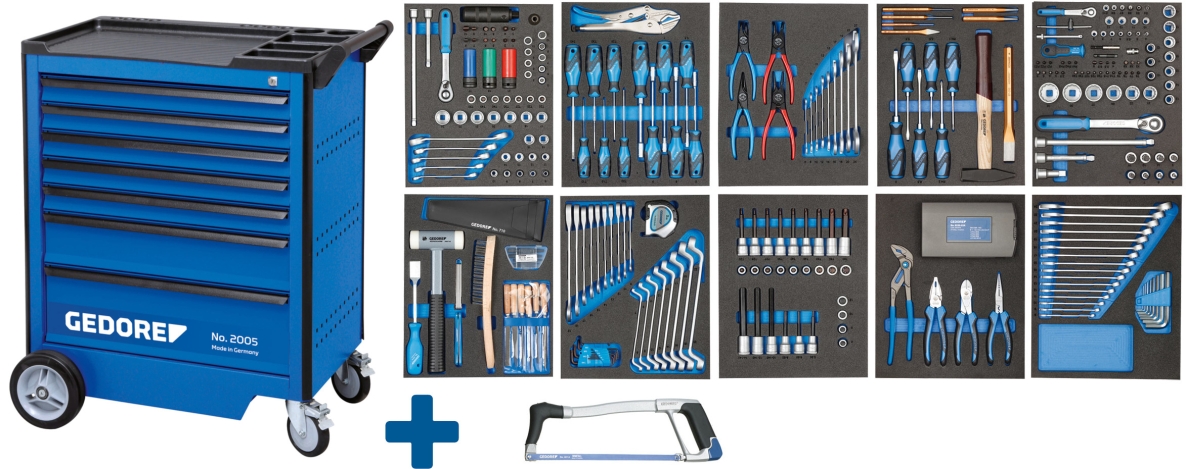 Gedore 2980304 2005-TS-308 Gereedschapwagen 308-Delig