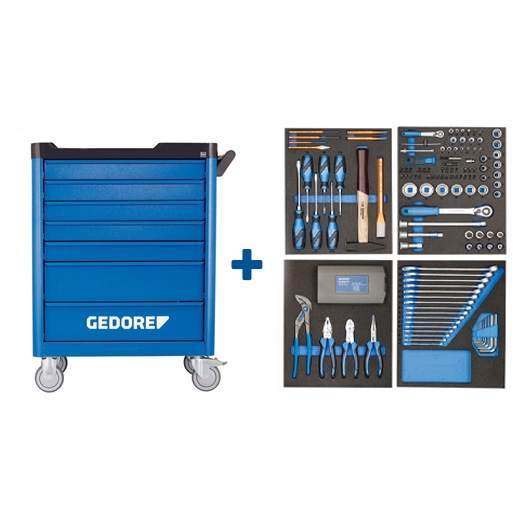 Gedore 2980312 WSL-L-TS-147 Gereedschapwagen 147-delig