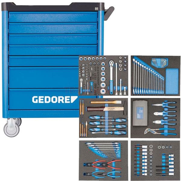 Gedore 2980320 WSL-L-TS-190 Gereedschapwagen WORKSTER SMARTLINE 190-Delig