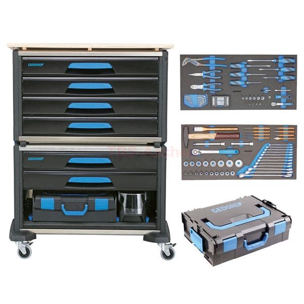 Gedore 3005194 1110 WMW-S-03 Modulaire Gereedschapwagen WorkMo B3 110-Delig