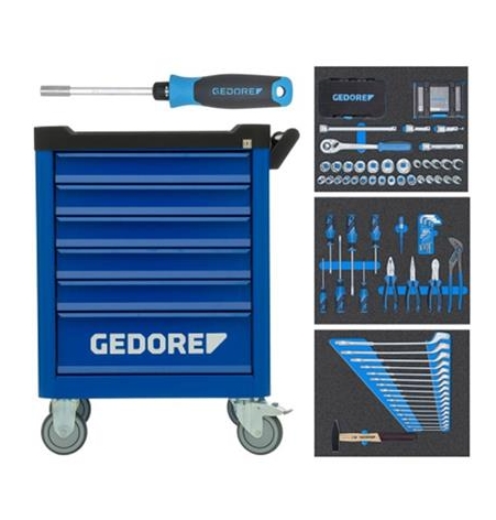 Gedore 3100197 WSL-M-TS-172 Gereedschapwagen 172-delig