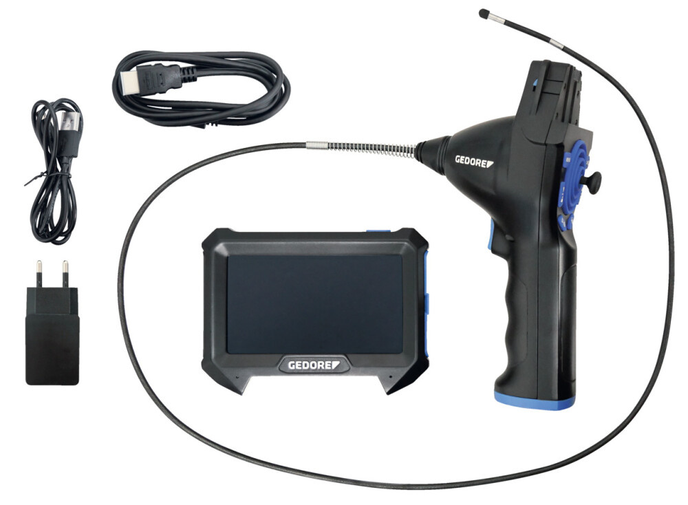 Gedore 3517381 Videoscoop 360° met 4-weg scharnier in stevige etui