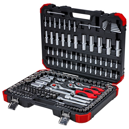 Gedore RED 3300058 R45603172 Dopsleutelset 1/4 "+ 3/8" + 1/2 " 172-Delig