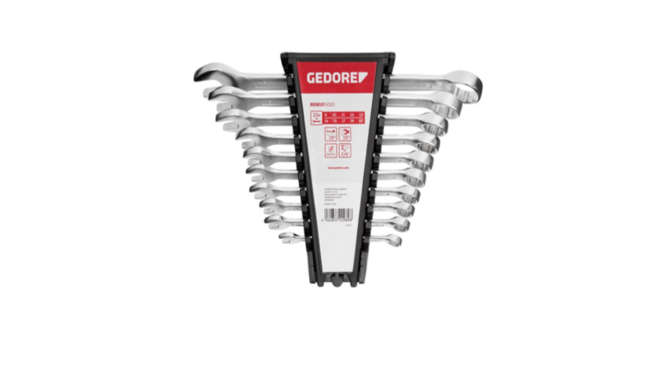 Gedore RED 3300989 R09105010 Ringsteeksleutelset 8 - 22mm Metrisch 10-Delig