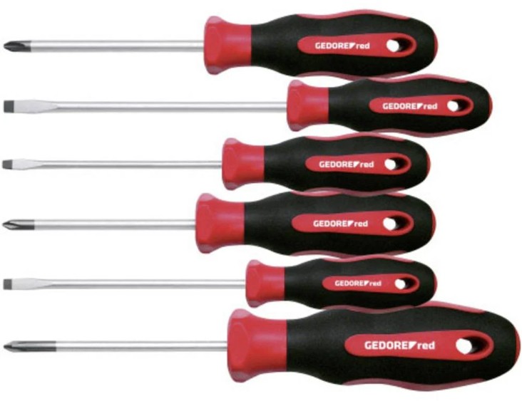 Gedore RED 3301270 R38002006 Schroevendraaierset 6-delig
