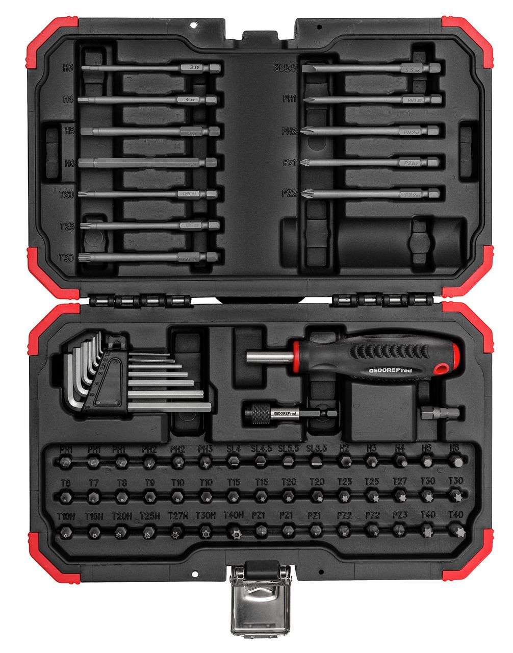 Gedore RED 3301352 R33003067 Bitset 1/4" 67-delig