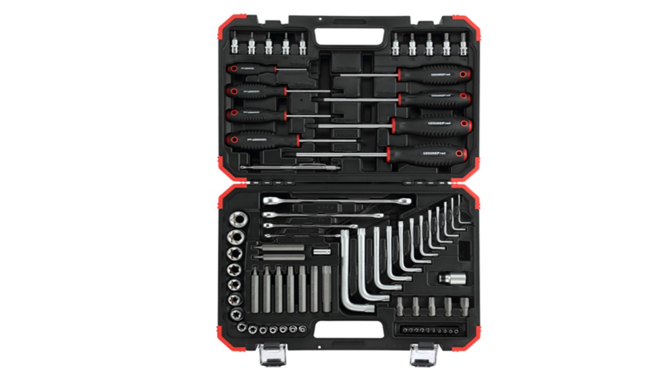 Gedore RED 3301575 R68003075 Schroefgereedschapset TX 1/4" 75-delig