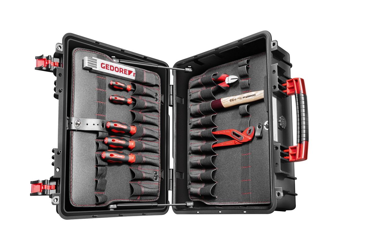 Gedore RED 3301638 R21652057 Gereedschapset AZUBI L Though Case, 56-delig