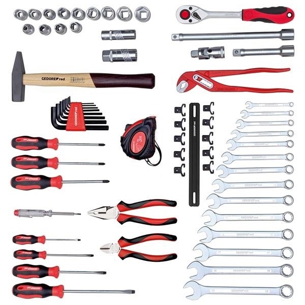 Gedore RED 3301640 R21000057 Gereedschapsset SCHROEVENDRAAIERS 57-Delig Incl. gereedschapskoffer