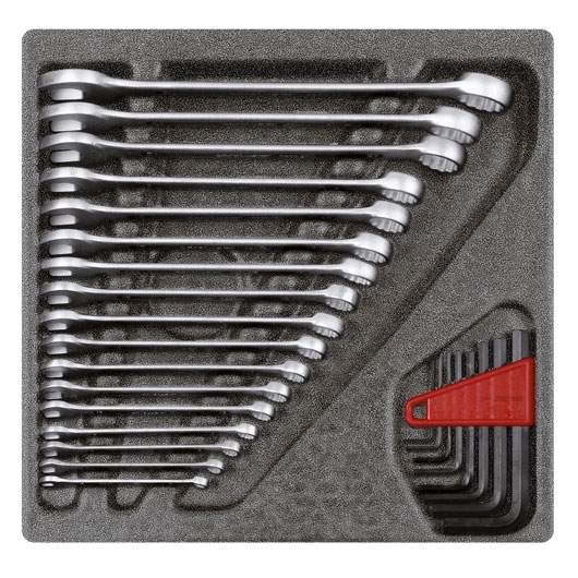 Gedore RED 3301699 R22250000 Ringsteeksleutelset + Haakse Stiftsleutelset 26-Delig