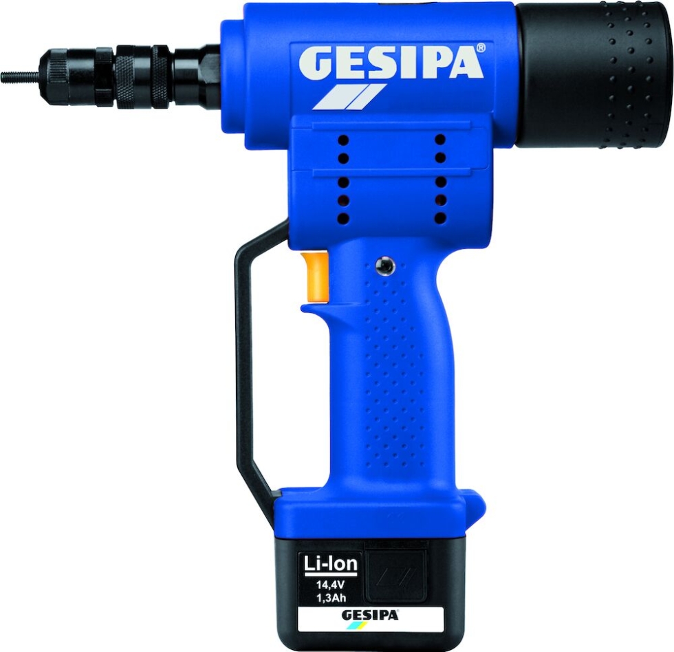 Gesipa 217260036 FIREBIRD blindmoertang met 2 accu's 14.4V 2.6Ah 1457418 in koffer INCL. M4, M5 EN M6