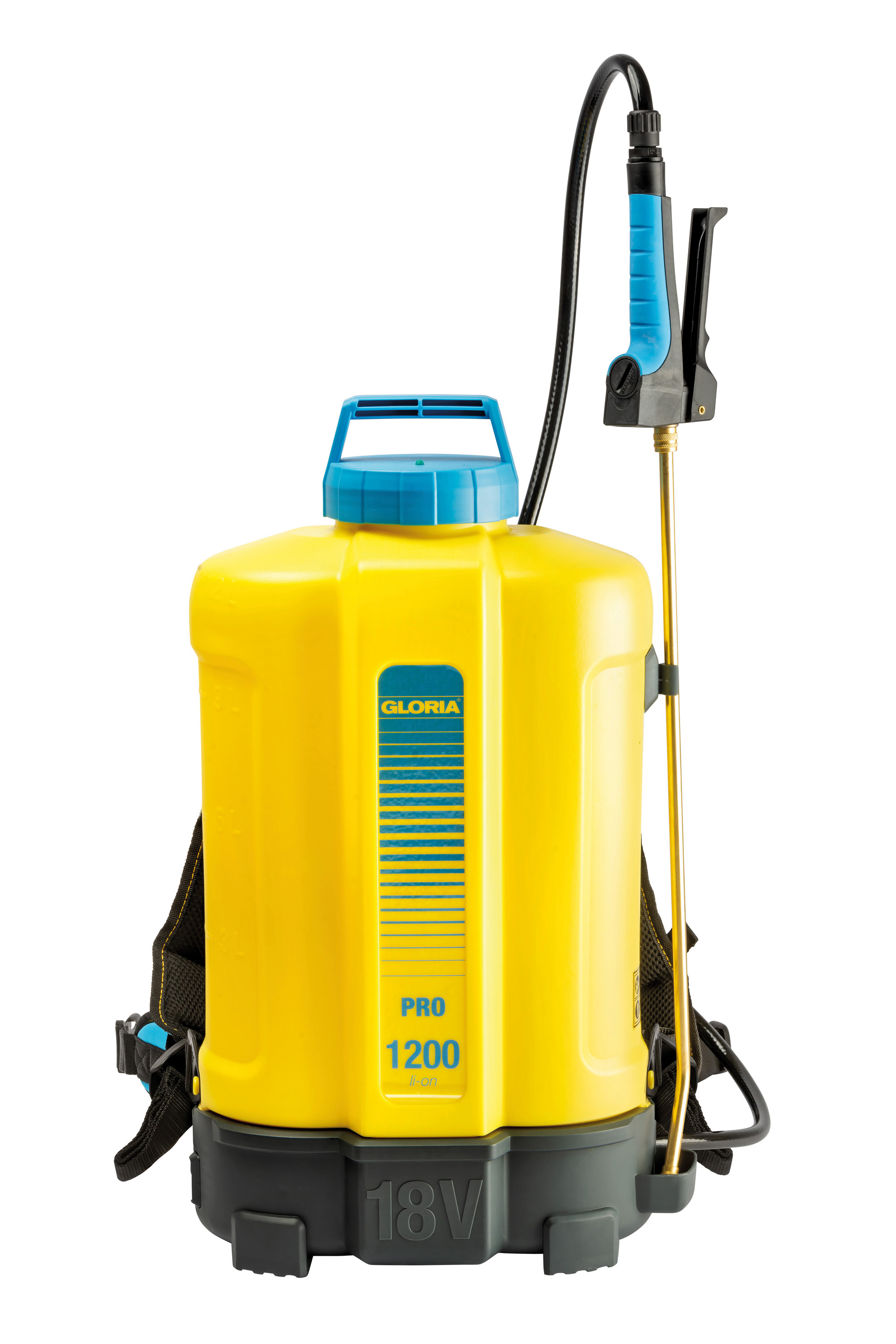 Gloria 000067.0000 PRO 1200 Accu-Ruggedragen spuit excl. accu en oplader