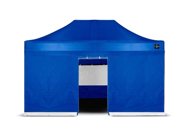 Grizzly Outdoor GOWZ45IB Zijwand ingang blauw 4.5m