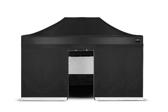 Grizzly Outdoor GOWZ45IZ Zijwand ingang zwart 4.5m