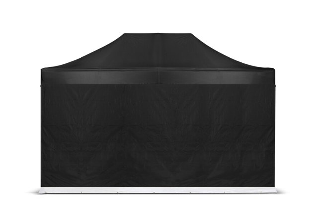 Grizzly Outdoor GOWZ45Z Zijwand zwart 4.5m