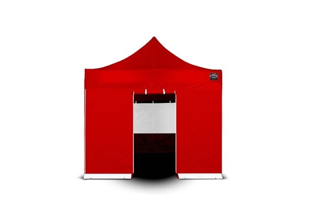 Grizzly Outdoor GOWZ3IR Zijwand ingang rood 3m 