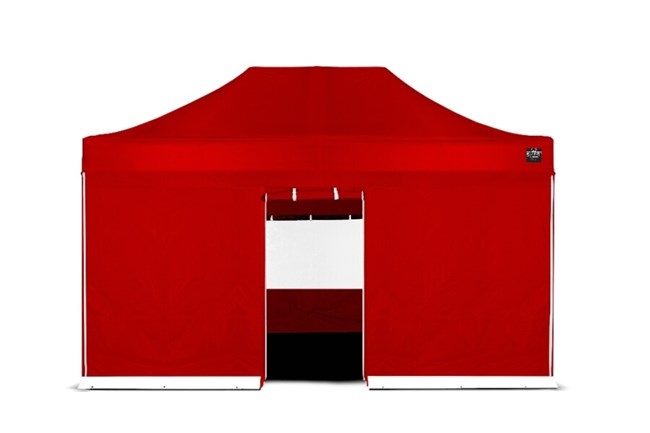 Grizzly Outdoor GOWZ45IR Zijwand ingang rood 4.5m