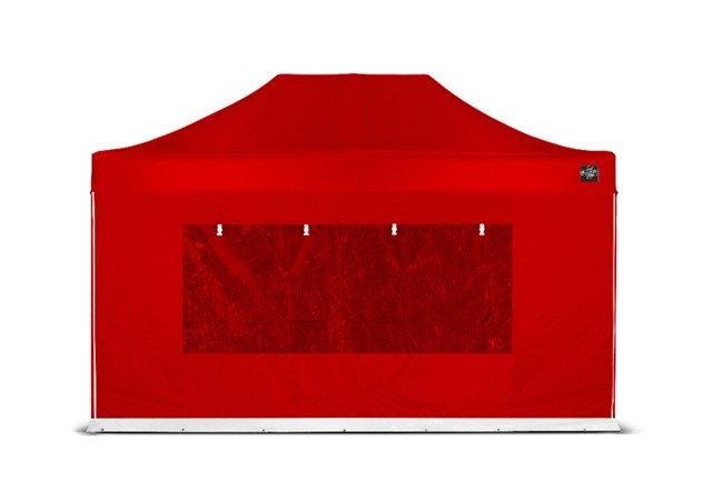Grizzly Outdoor GOWZ45RR Zijwand raam rood 4,5m