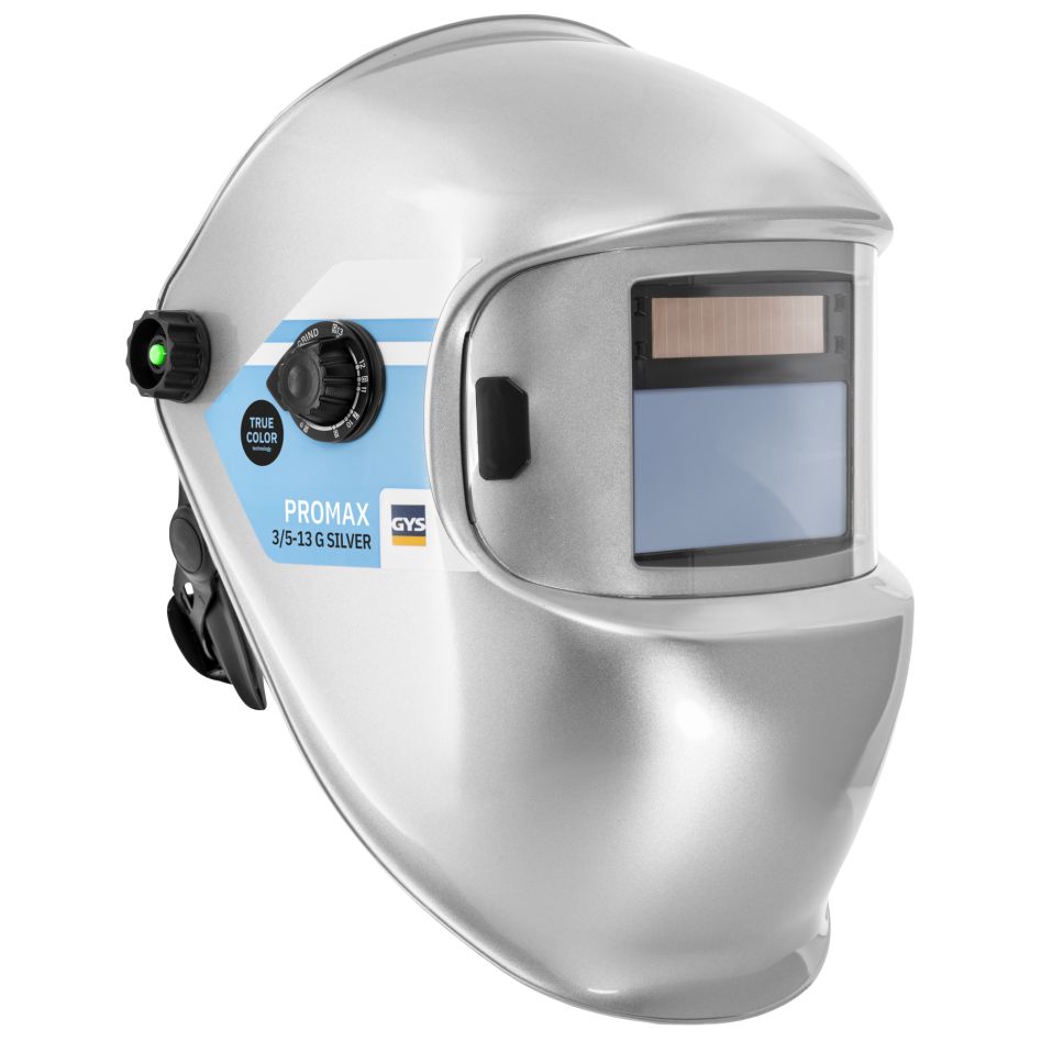 Gys 5193045774 LCD Promax 9-13 G True Color zilver Lashelm