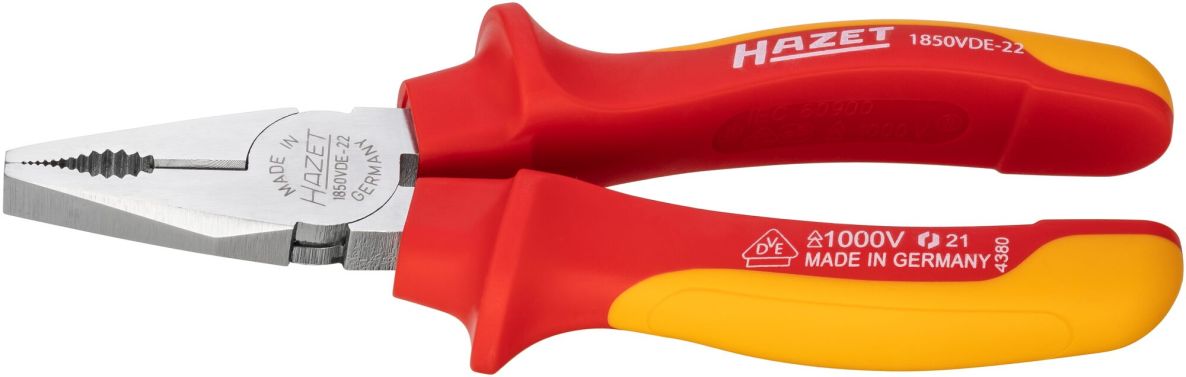 Hazet 1850VDE-22 Combitang ge&iuml;soleerd lengte 160 mm