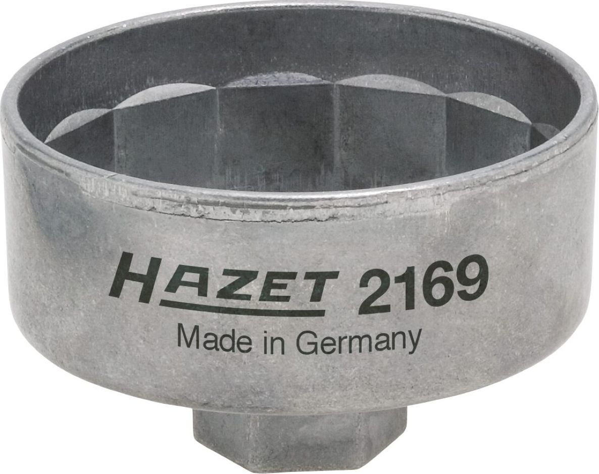 Hazet 2169 Oliefitersleutel 3/8" vierkant hol Buitenprofiel 14-kant SW 74 mm