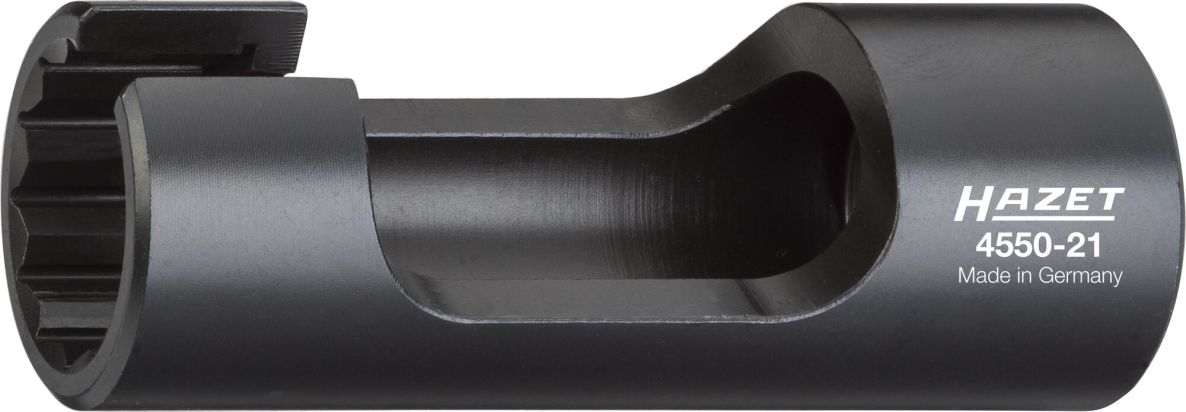 Hazet 4550-21 Injectieleidingsleutel 1/2" vierkant hol Buitenprofiel twaalfkant SW 21 mm