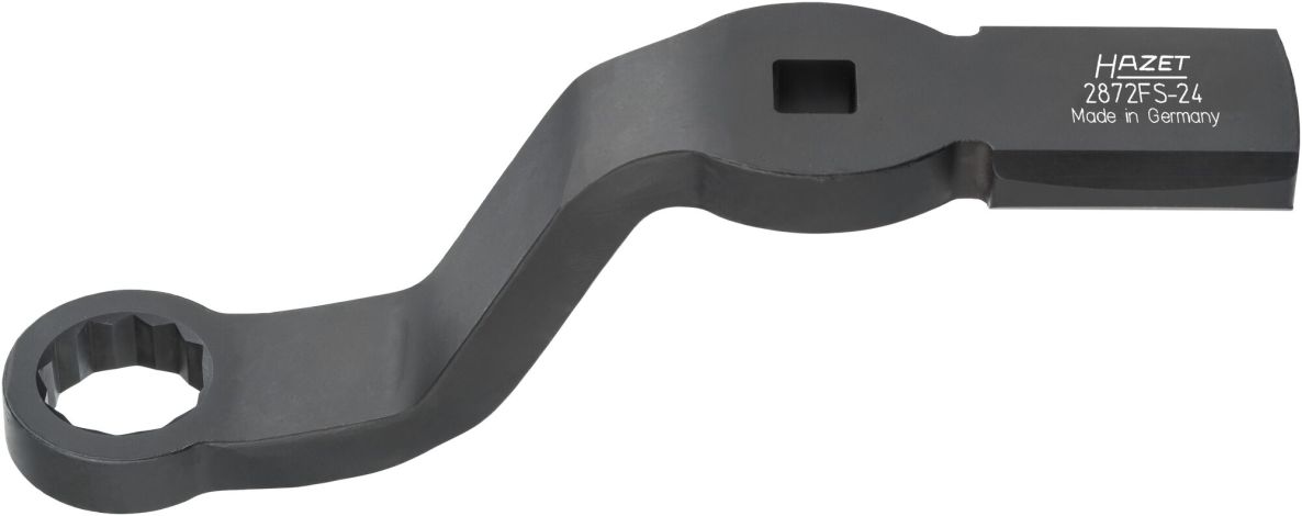 Hazet 2872FS-24 Ring-slagsleutel met 2 slagvakken 1/2" vierkant hol Buitenprofiel twaalfkant SW 24 mm