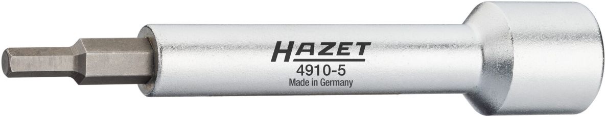 Hazet 4910-5 Verlengstuk 1/2" vierkant hol Binnenzeskantprofiel SW 5 mm