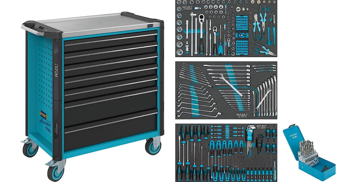 Hazet 179NXL-7/265 Gereedschapswagen gevuld 265-delig