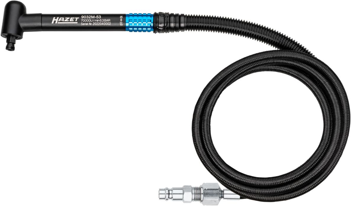 Hazet 9032M-53 Pneumatische Microstaafslijper haaks 1,5 m