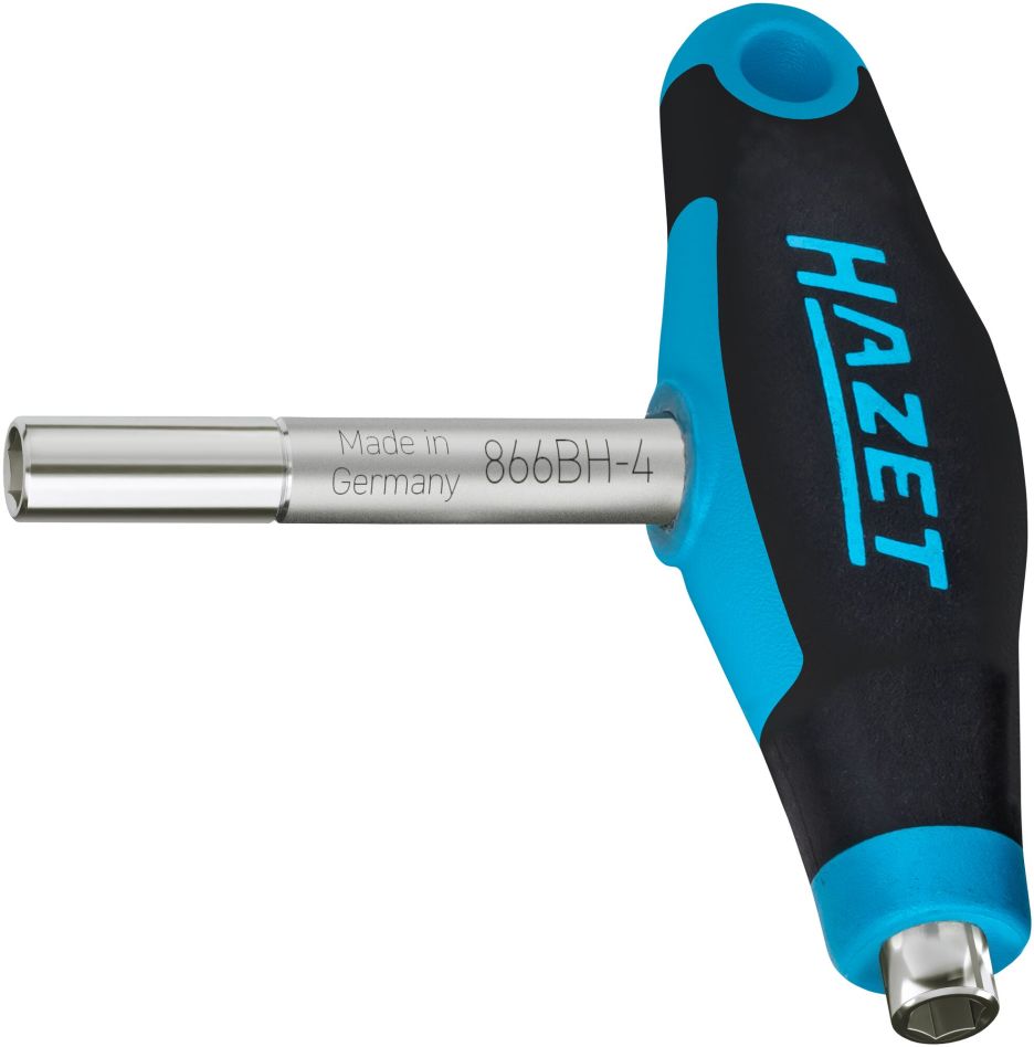 Hazet 866BH-4 Dubbele bithouder met T-greep 1/4" zeskant hol 97 mm
