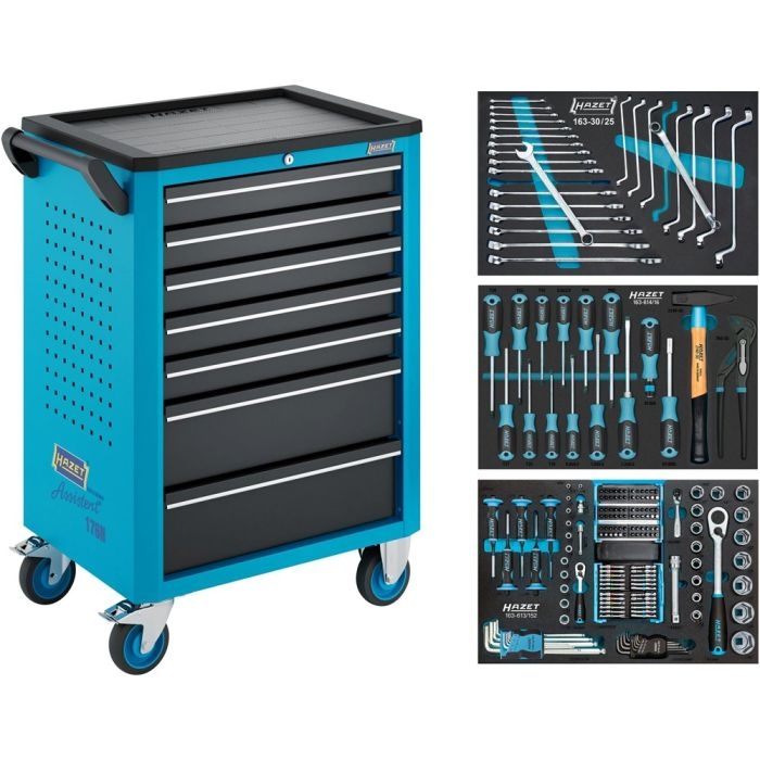 Hazet 176N-7/193 Gereedschapswagen gevuld | 193-delig