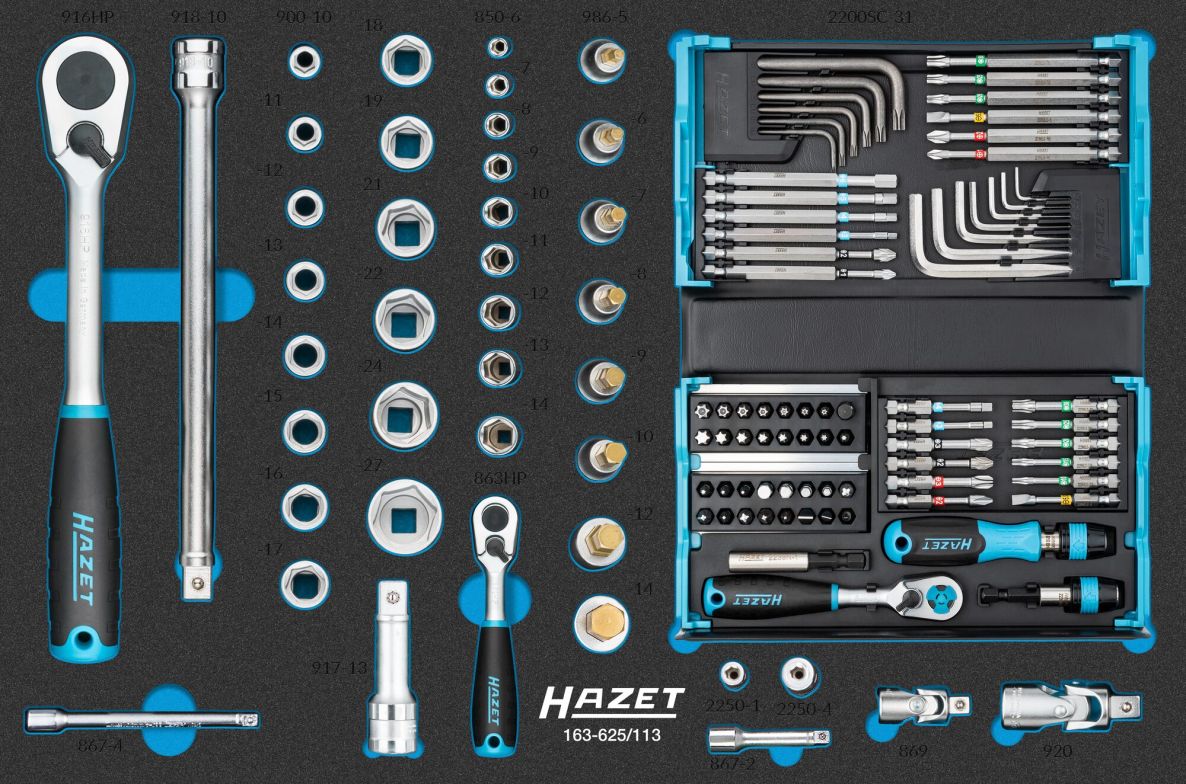 Hazet 163-625/113 Dopsleutelset 113-delig