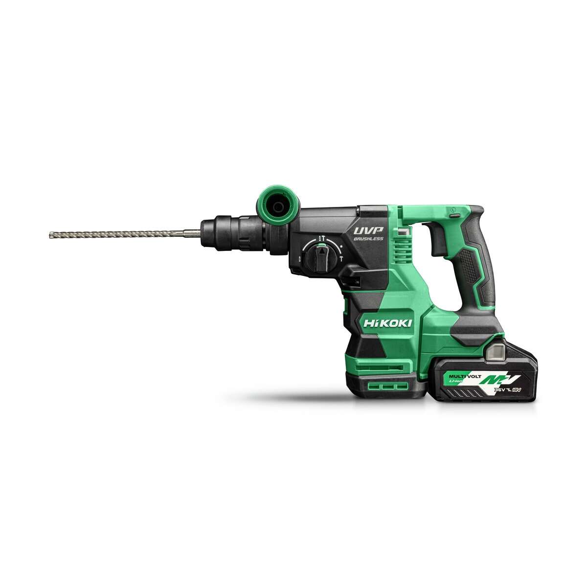 HiKOKI DH3628DCWVZ Accu Boor-/Breekhamer SDS-Plus 36V 3,2J incl. verwisselbare boorhouder 2x 36V 4,0Ah/18V 8,0Ah in HSC IV koffer